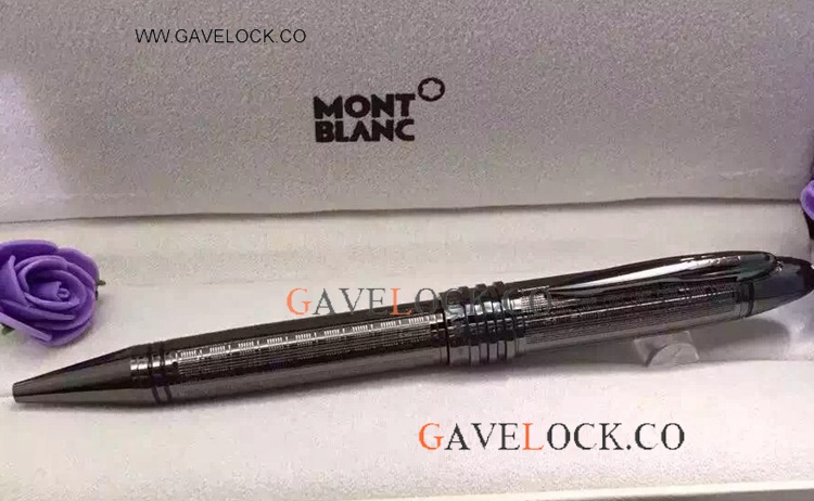 John F. Kennedy Blacksteel Ballpoint Pen / Best Montblanc JFK Review from BestMontPen